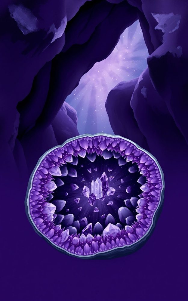 Sparkling Geode Crystal Cave Phone Case For iPhone Samsung