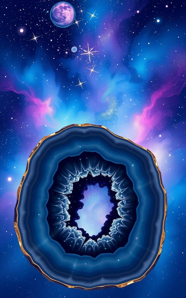 Galaxy Agate Celestial Phone Case For iPhone Samsung