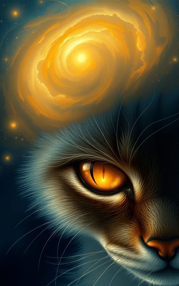 Fantasy Cat Eye Celestial Phone Case For iPhone Samsung