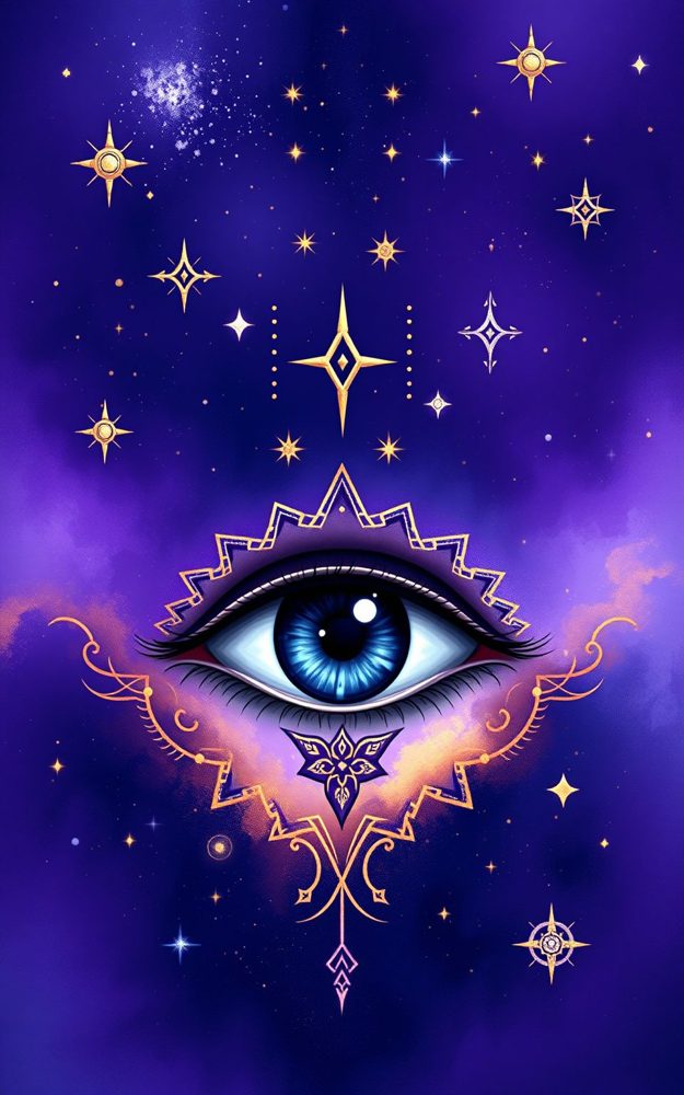Mystic Eye Astral Guardian Cosmic Phone Case For iPhone Samsung