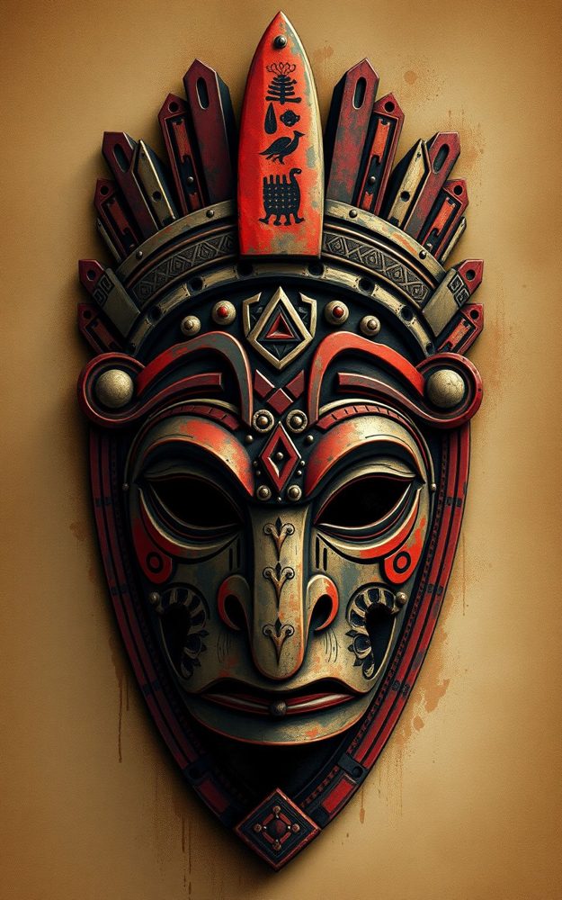 Tribal Mask Ancient Spirit Gothic