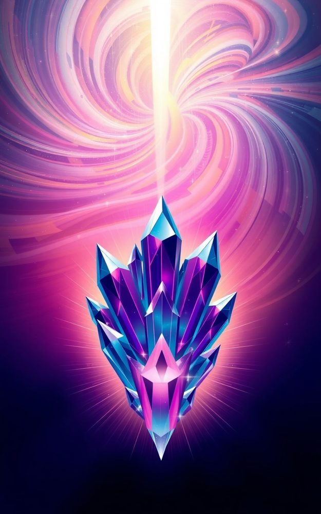 Geometric Crystal Abstract Nebula