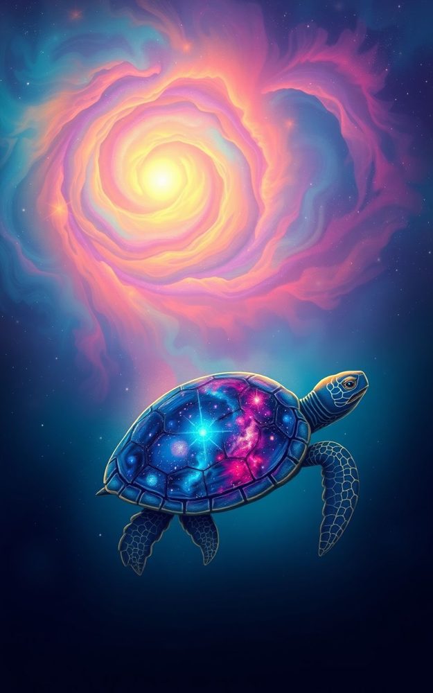 Cosmic Galaxy Turtle Shell Phone Case For iPhone Samsung