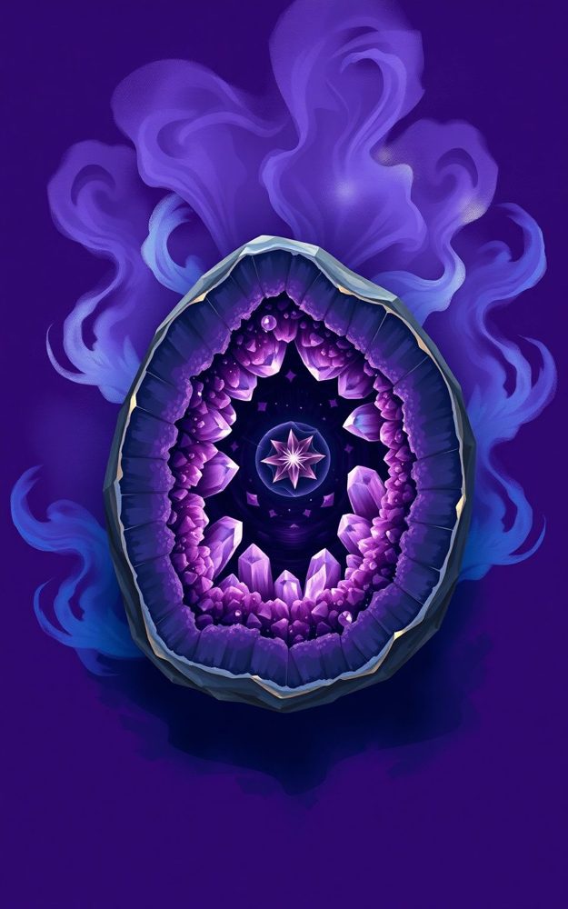 Mystic Amethyst Geode Phone Case For iPhone Samsung
