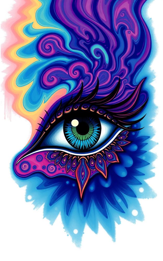 Psychedelic Eye Celestial Phone Case For iPhone Samsung