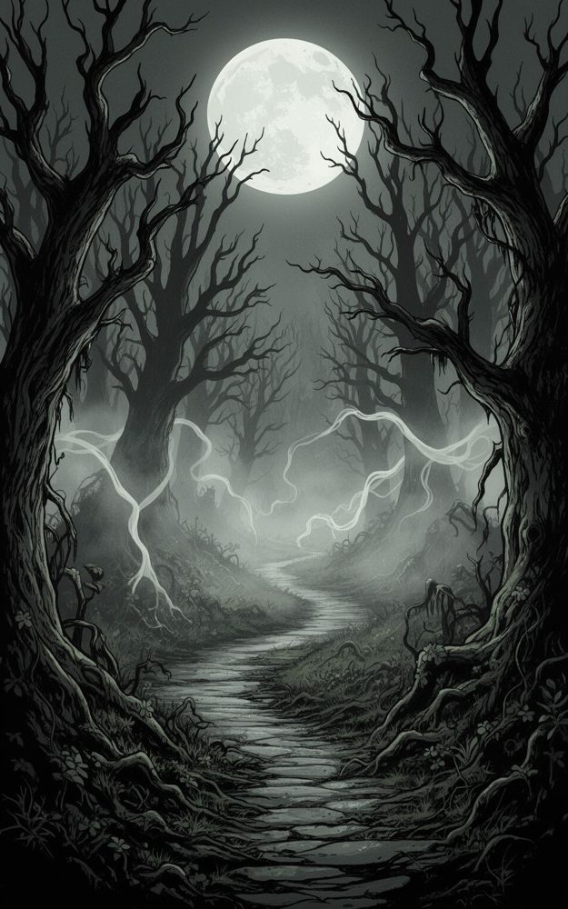 Wicked Path Darkwood Spooky Forest Phone Case For iPhone Samsung
