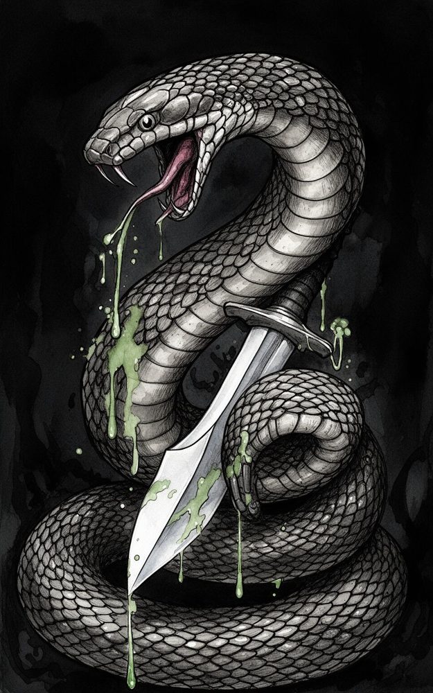 Serpentine Secret Ink Wash Halloween Horror