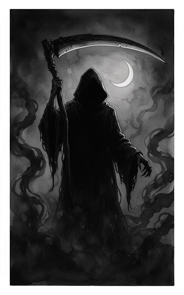 Dark Fantasy Silhouette Souls Harvest