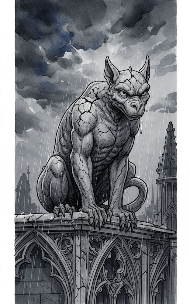 Gothic Guardian of Stone Phone Case For iPhone Samsung