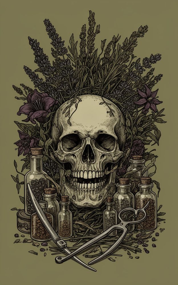 Doctor Dark Remedies Vintage Botanical Phone Case For iPhone Samsung