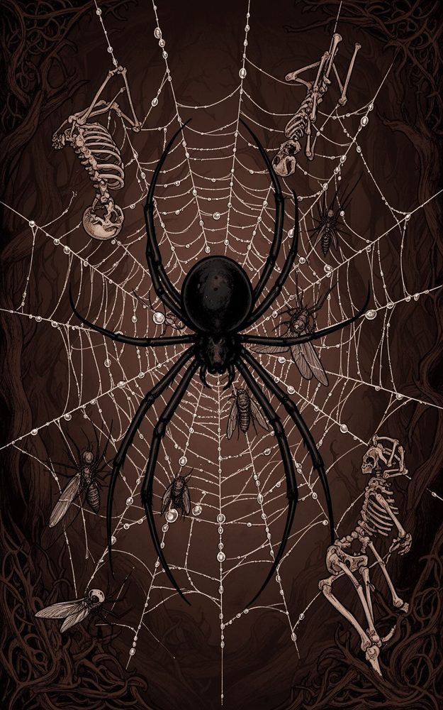 Gothic Arachnid Art Phone Case For iPhone Samsung