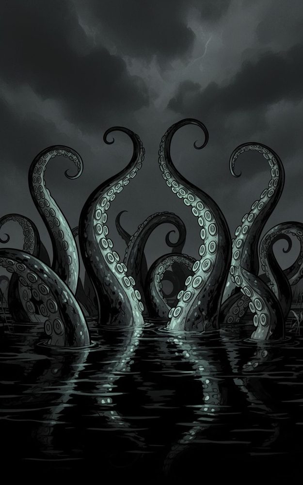 Dark Tentacles Horror Phone Case For iPhone Samsung