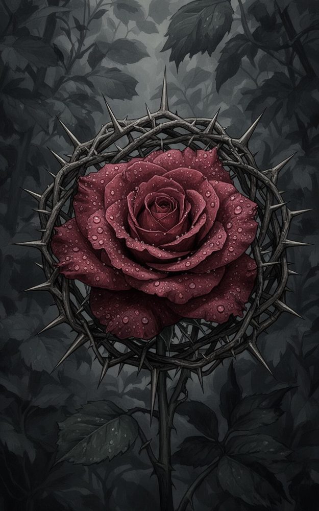 Dark Fantasy Thorns Phone Case For iPhone Samsung