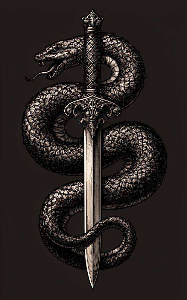 Ouroboros Vengeance Gothic Dark Illustrative