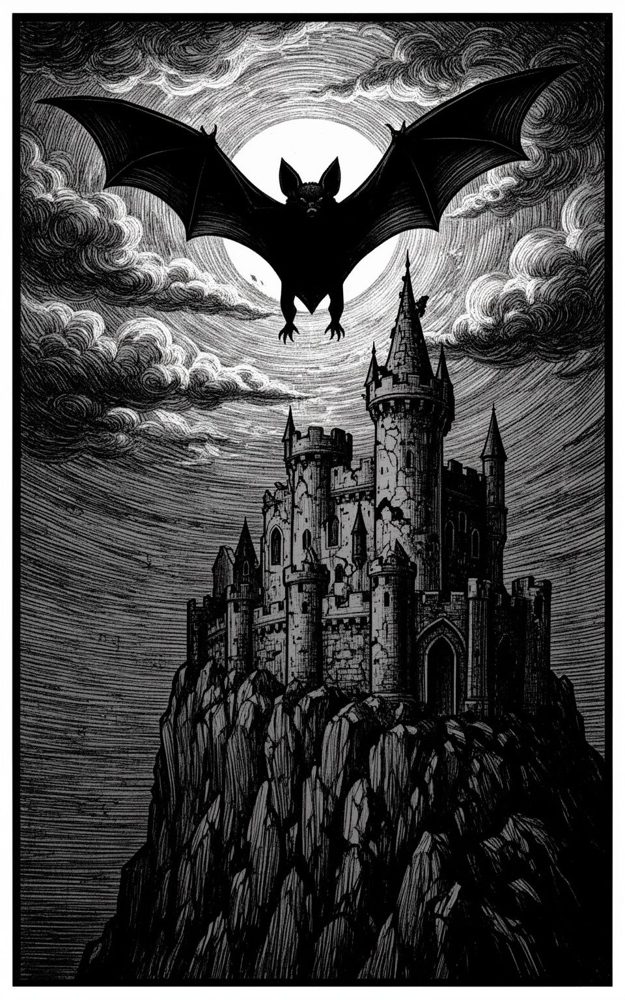 Gothic Castle Bat Nocturne Phone Case For iPhone Samsung