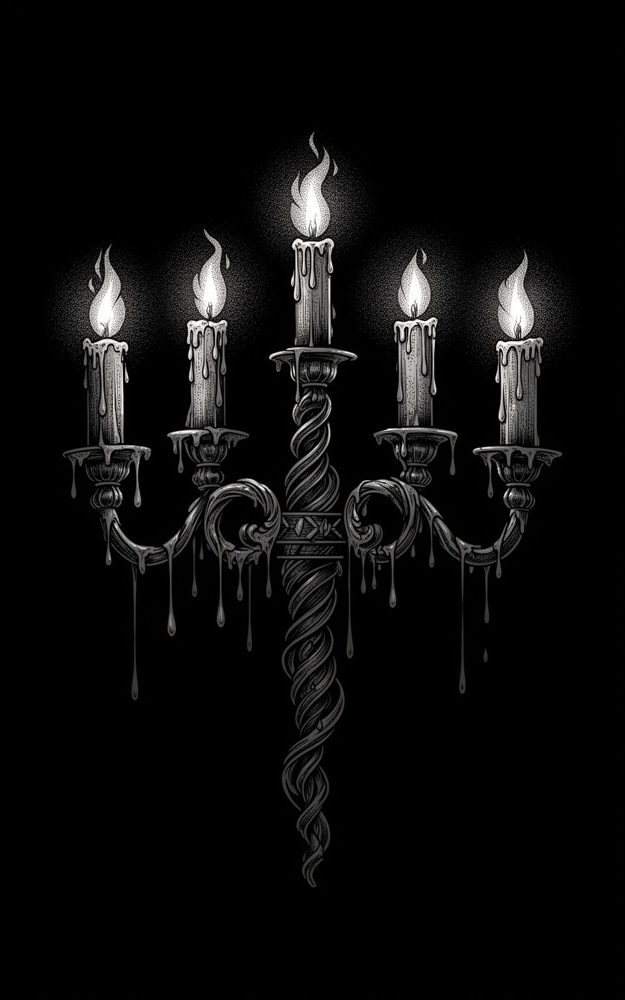 Gothic Dripping Candle Phone Case For iPhone Samsung