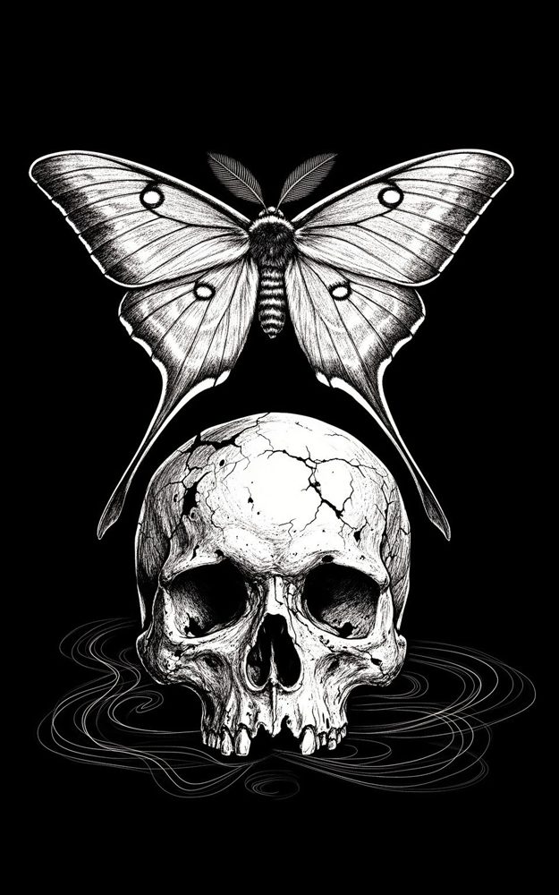 Intricate Line Art Gothic Phone Case For iPhone Samsung
