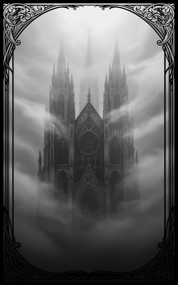 Cathedral Veiled Mourn Gothic Phone Case For iPhone Samsung