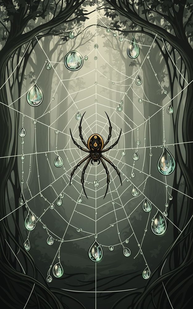 Spooky Spider Web Arachnid Phone Case For iPhone Samsung