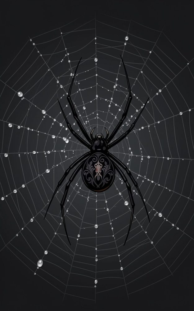 Widow Lace Spiderweb Gothic Phone Case For iPhone Samsung