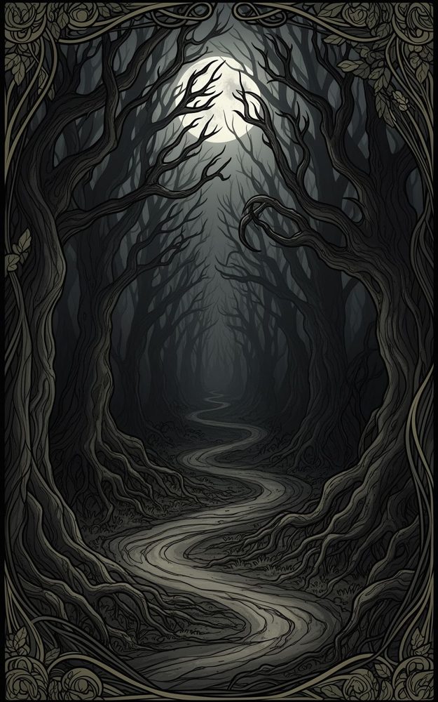 Dark Surreal Forest Phone Case For iPhone Samsung