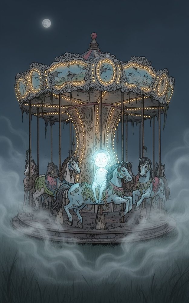 Eerie Ghostly Carousel Phone Case For iPhone Samsung