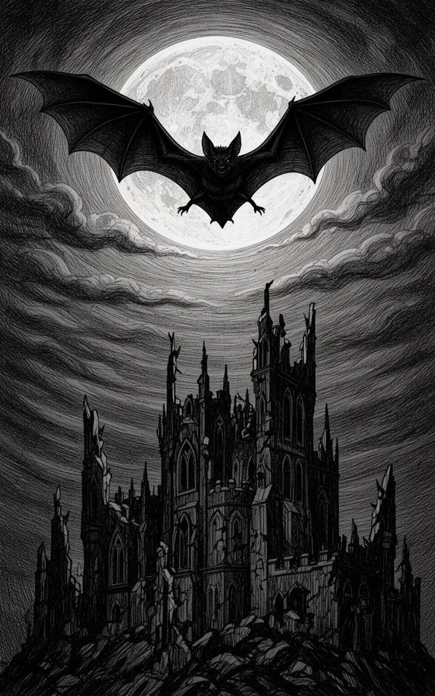 Nocturne Ruined Walls Gothic Macabre