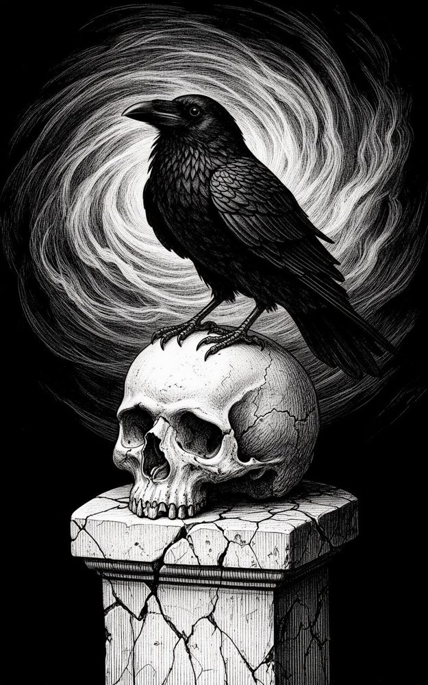 Scratchboard Skull Watcher Phone Case For iPhone Samsung