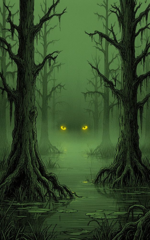 Swamp Creature Eyes Phone Case For iPhone Samsung