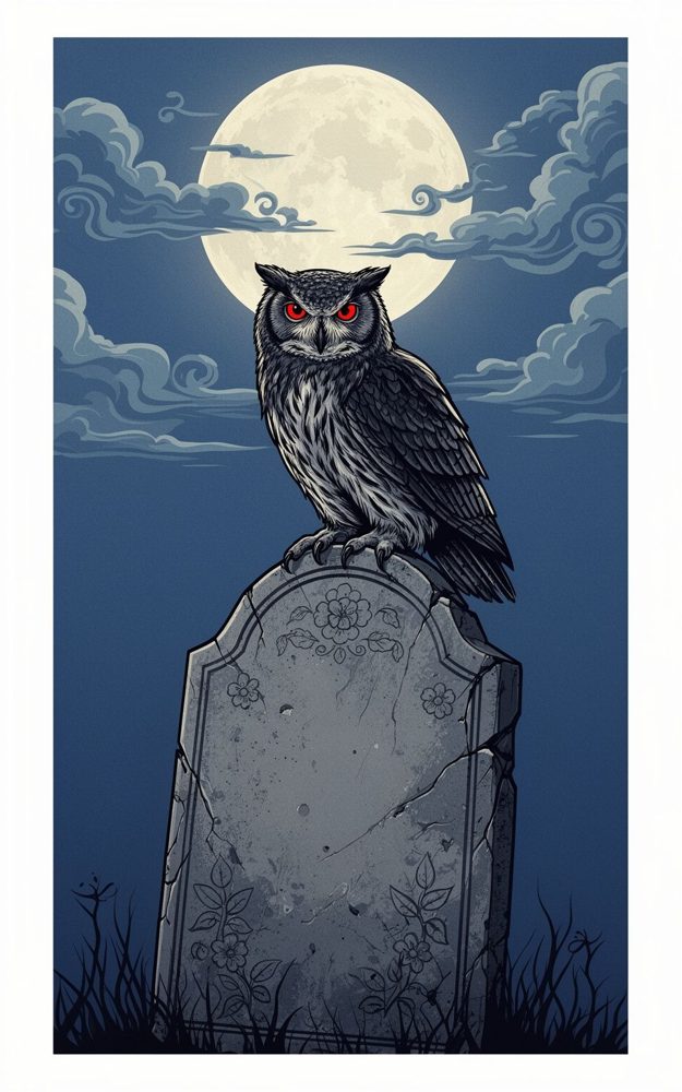 Gothic Illustration Nocturne Forgotten Stones Phone Case For iPhone Samsung