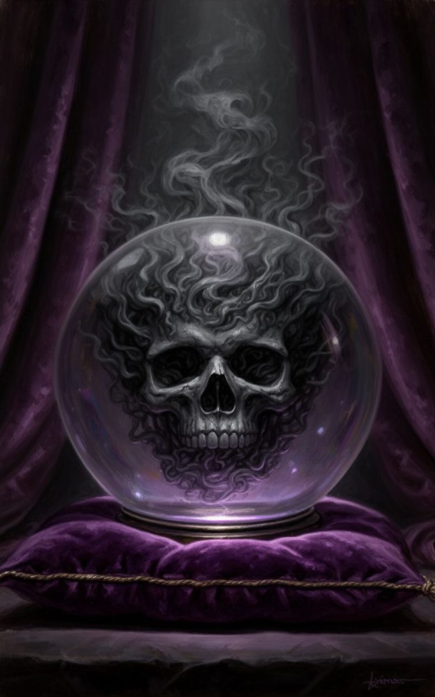 Dark Fantasy Future Smoky Glass Phone Case For iPhone Samsung