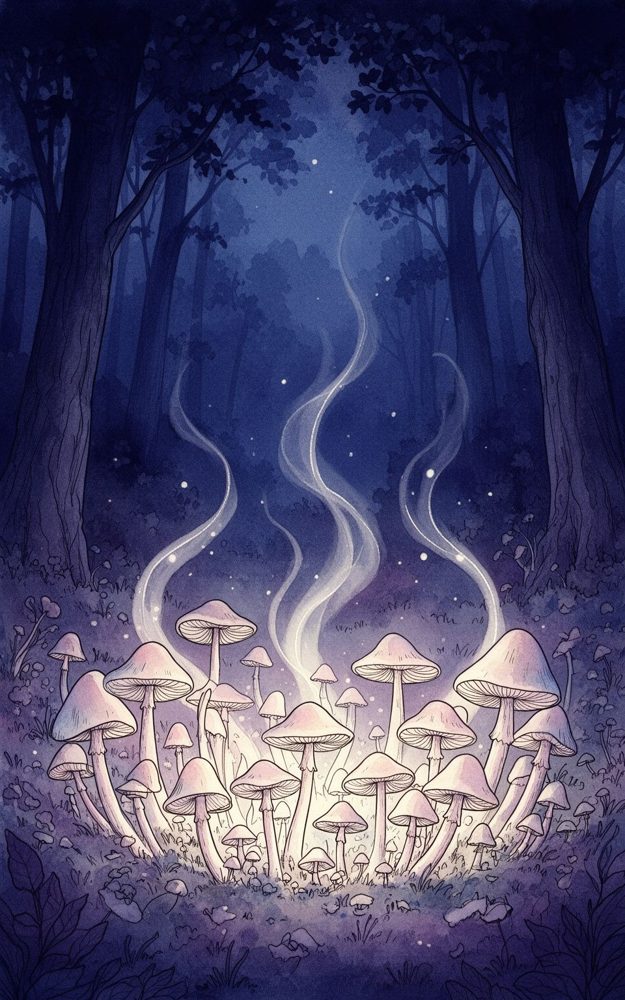 Whimsical Watercolor Forest Fungi Phone Case For iPhone Samsung