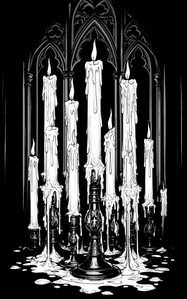 Gothic Line Art Phone Case For iPhone Samsung
