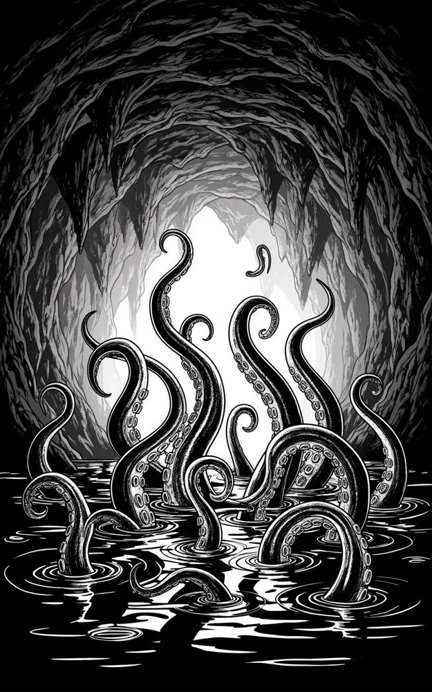 Monochromatic Tentacles Abyssal Embrace
