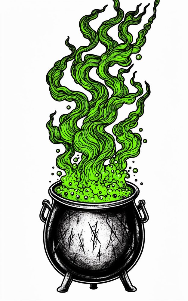 Witchy Cauldron Brew Steaming Phone Case For iPhone Samsung