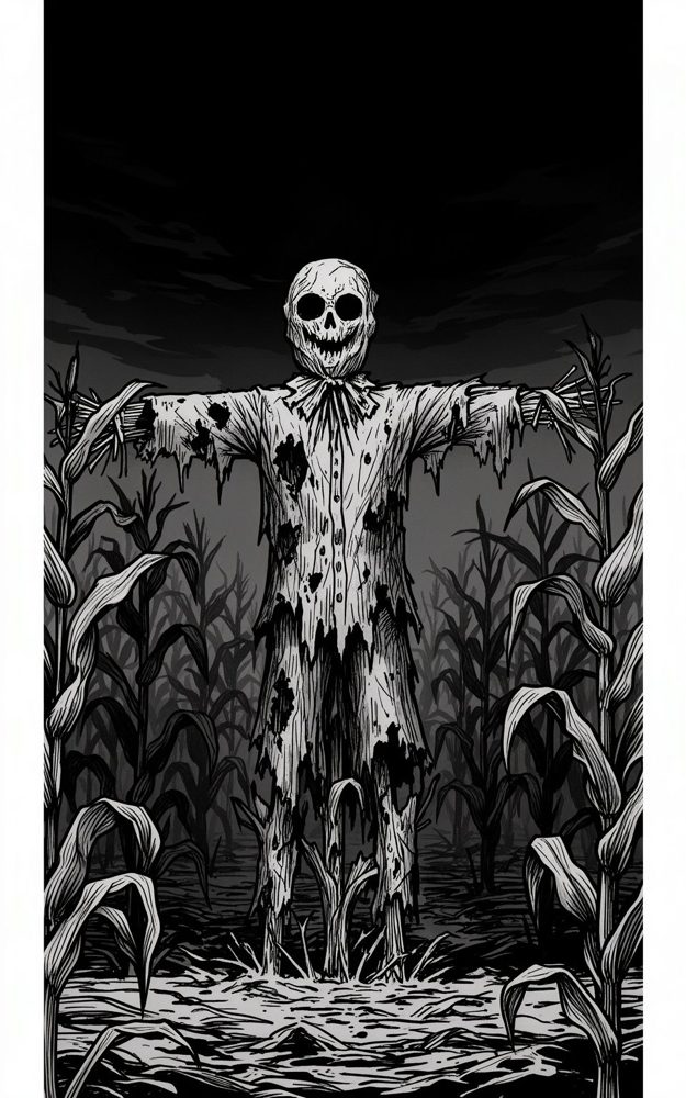 Scary Scarecrow Cornfield Guardian